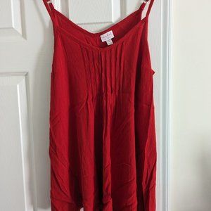 Pleat Front Maternity Tank Top - Isabel Maternity by Ingrid & Isabel™ Red M